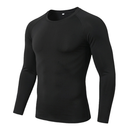 Key Kollections Men’s Compression Long Sleeve T-Shirt – Premium Slim Fit Shaping Shirt