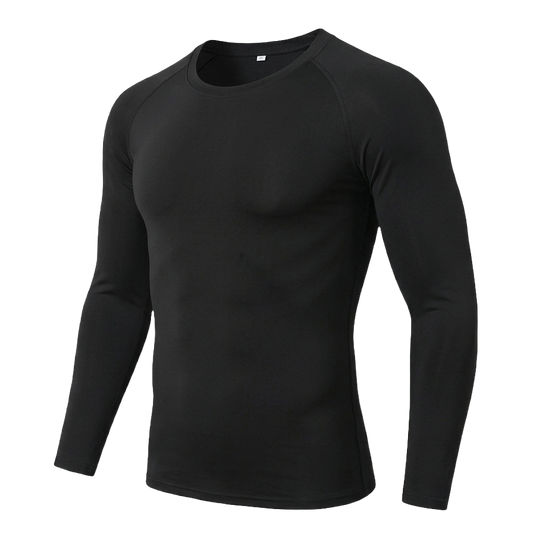 Key Kollections Men’s Compression Long Sleeve T-Shirt – Premium Slim Fit Shaping Shirt
