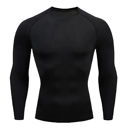 Key Kollections Men’s Compression Long Sleeve T-Shirt – Premium Slim Fit Shaping Shirt