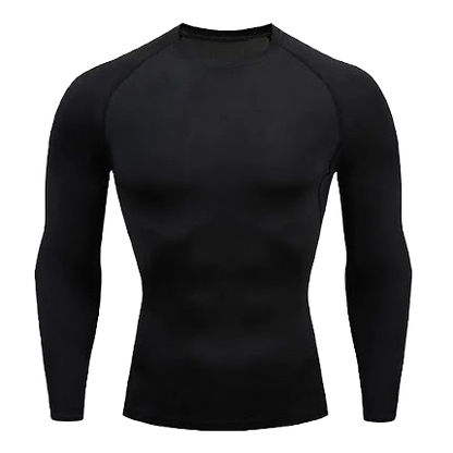 Key Kollections Men’s Compression Long Sleeve T-Shirt – Premium Slim Fit Shaping Shirt