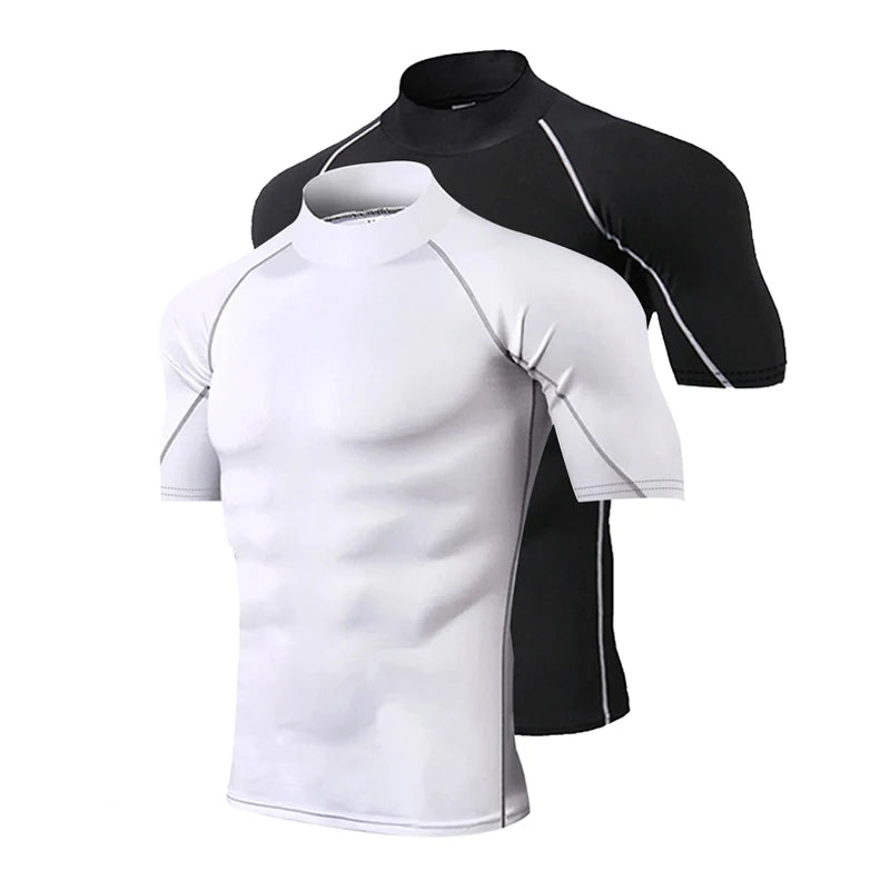 Key Kollections Men’s Compression Short Sleeve T-Shirt – Premium Slim Fit Shaping Shirt