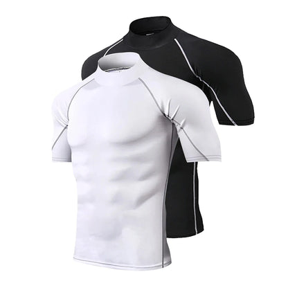 Key Kollections Men’s Compression Short Sleeve T-Shirt – Premium Slim Fit Shaping Shirt