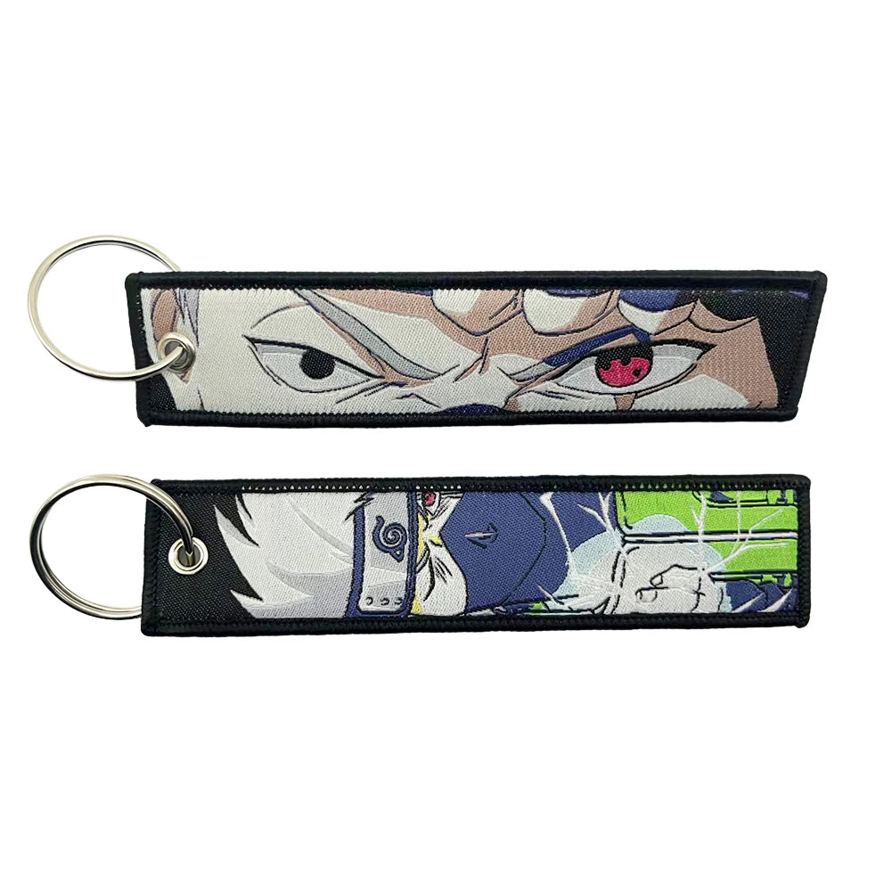Classic Cartoon Keychain Anime Game Key Chain Accessories Keychains for Motorcycles and Cars Key Tag New Embroidery Key Fobs