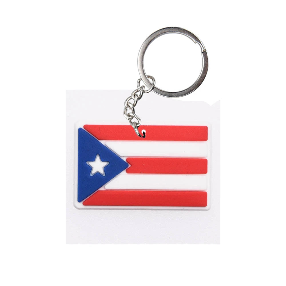 1pcs Colorful Flag Country Keychains Boy Girl UK Keyrings Kids USA Chicago Key Chains England Germany Key Rings For Party Favor
