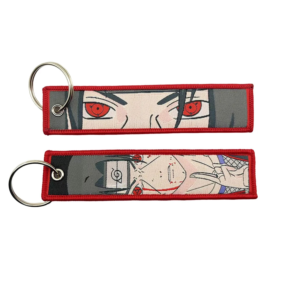 Classic Cartoon Keychain Anime Game Key Chain Accessories Keychains for Motorcycles and Cars Key Tag New Embroidery Key Fobs