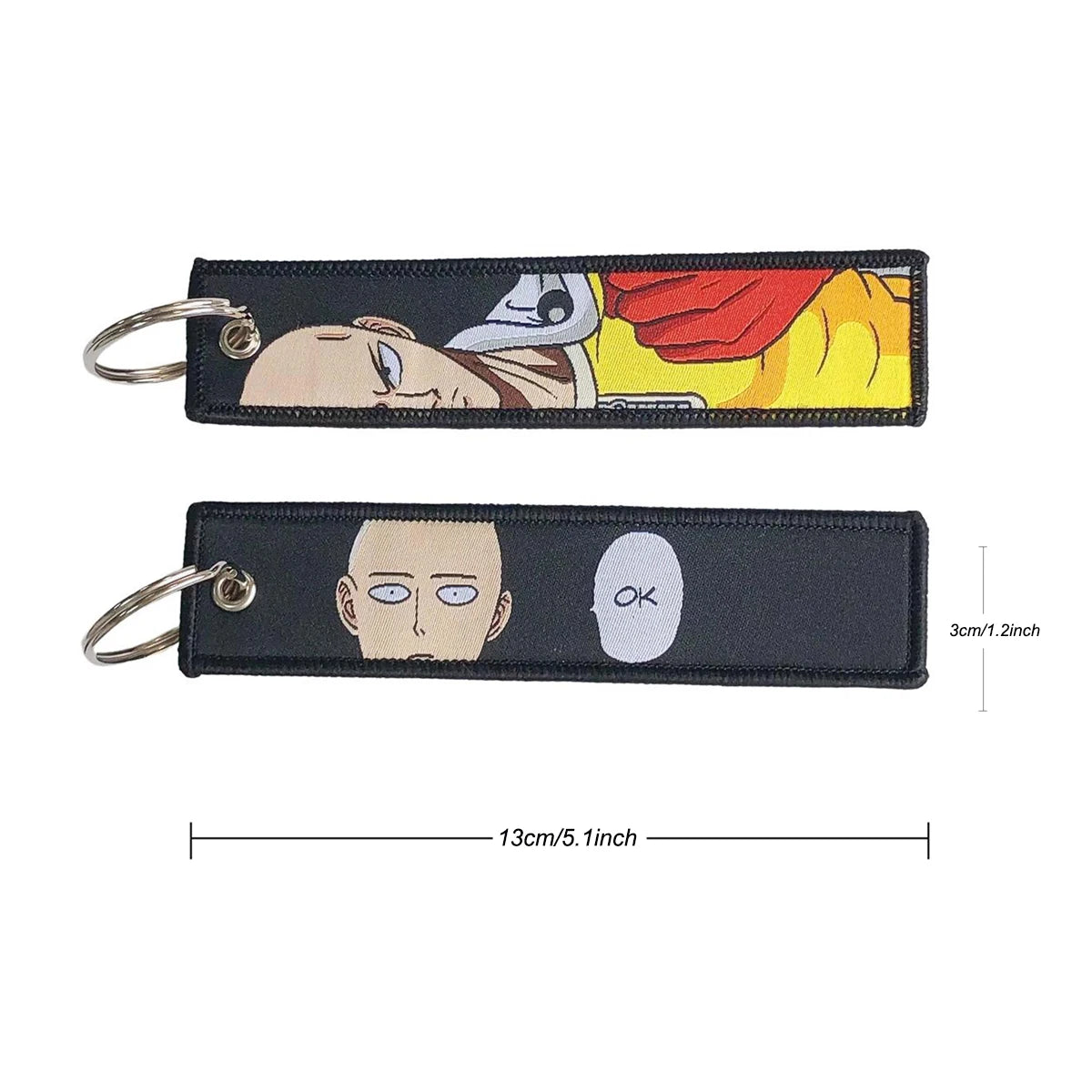 Anime Embroidery Jet Key Tag Comic Key chain Key Fobs Cartoon Keychains Accessories For Motorcycles Key ring wholesale Pendant