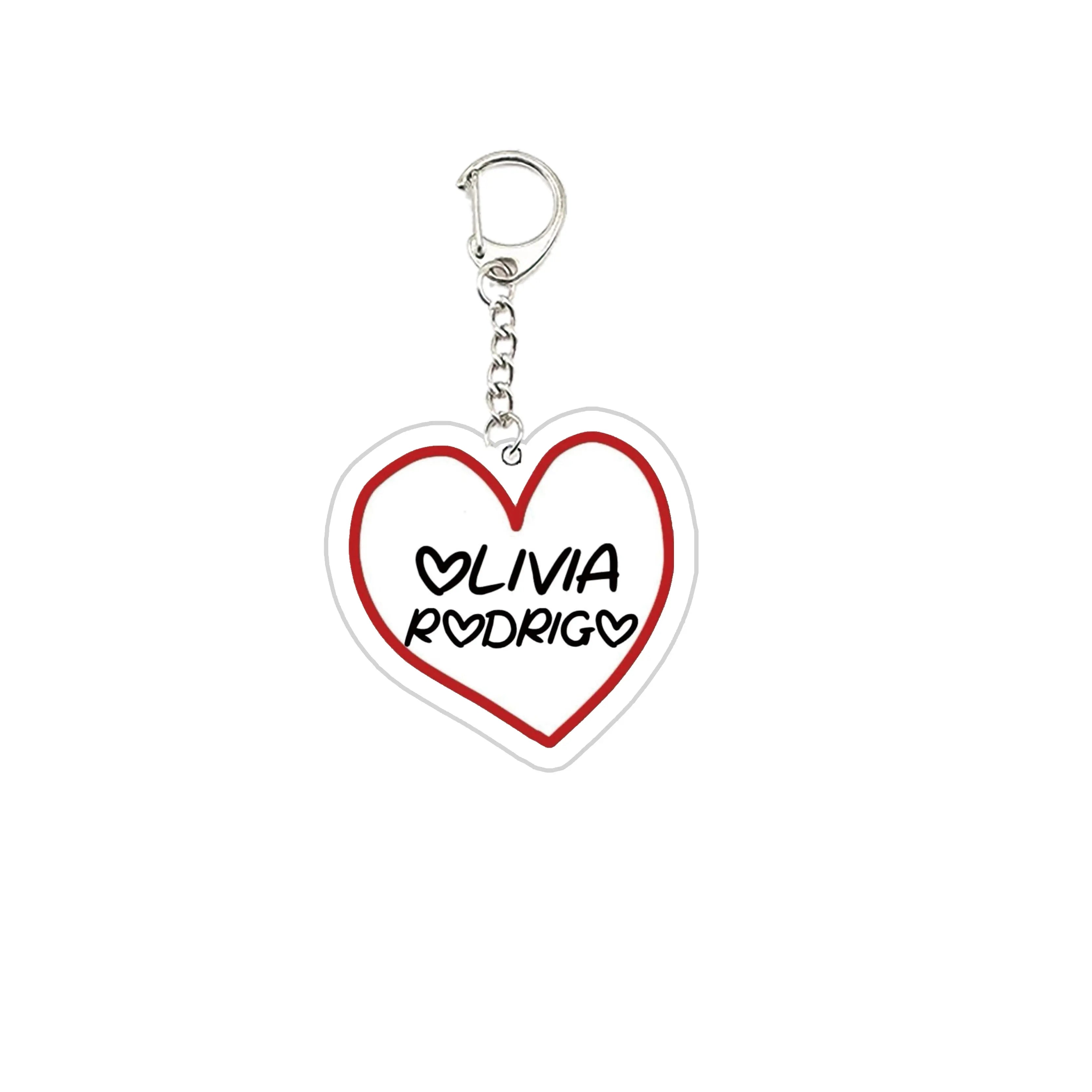 Popular Singer Key Chain Key Ring Keychain for Accessories Bag Acrylic Funny Pendant Keyring  Chains Jewelry Fans Gifts