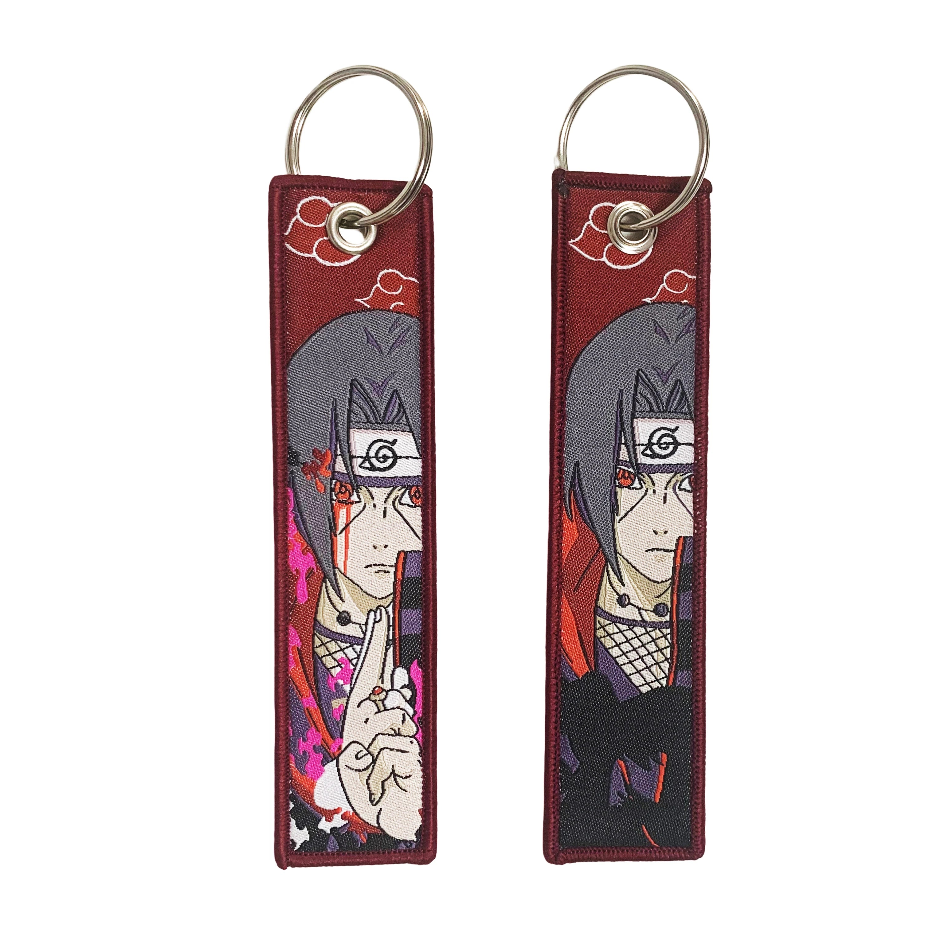 Classic Cartoon Keychain Anime Game Key Chain Accessories Keychains for Motorcycles and Cars Key Tag New Embroidery Key Fobs