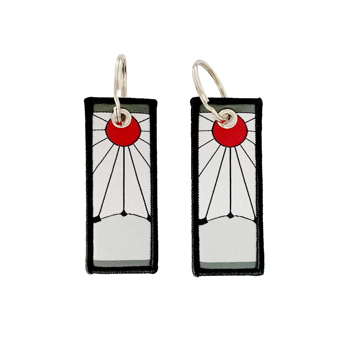 Anime Embroidery Jet Key Tag Comic Key chain Key Fobs Cartoon Keychains Accessories For Motorcycles Key ring wholesale Pendant