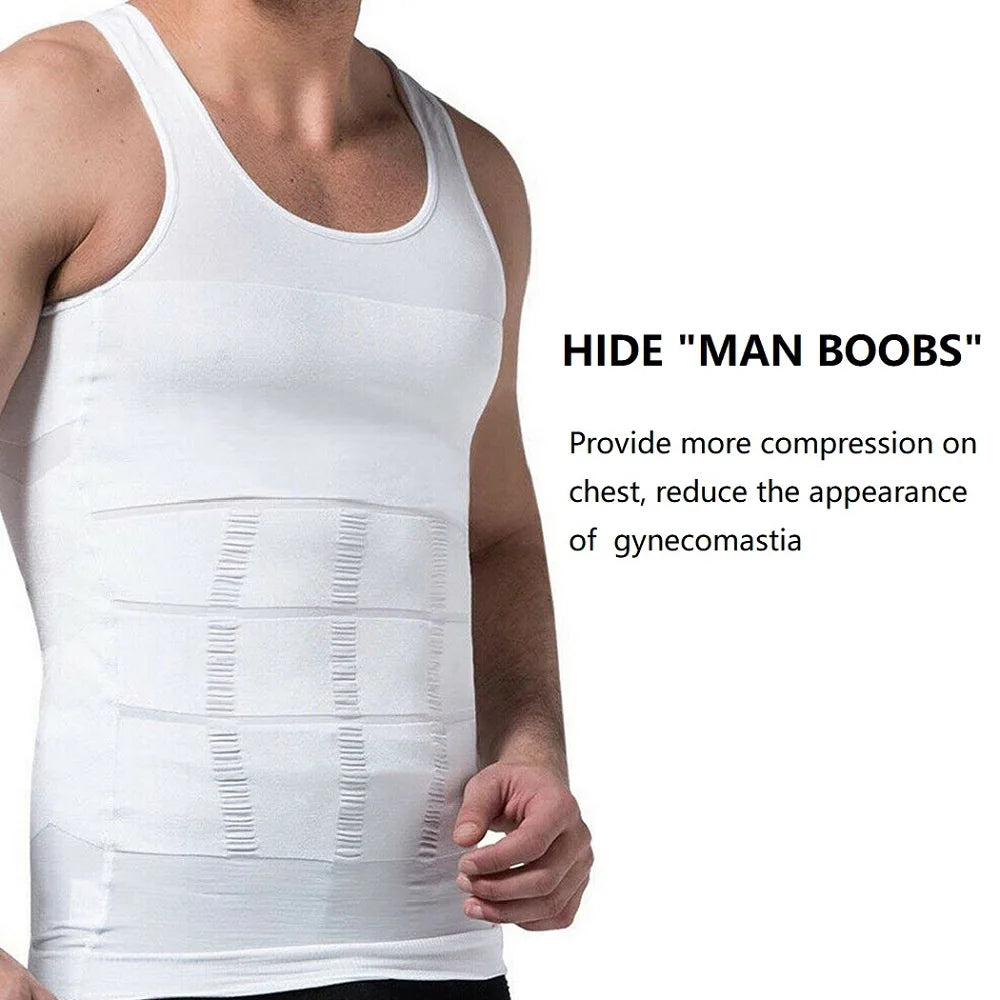 Key Kollections Men’s Compression Tank Top – Premium Slim Fit Shaping Undershirt