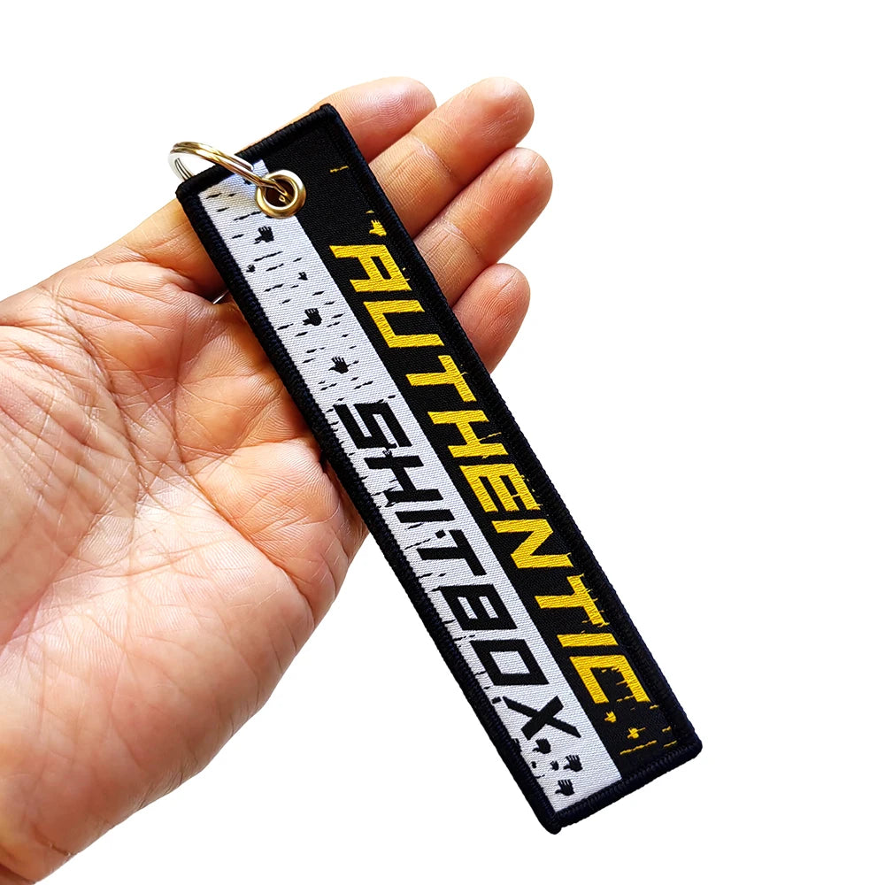 Men's Wallets Keychain Embroidered Fabric Keyring Keychain for Car Motorcycle Keys Key Organizer Holder Biker Accessories Gift