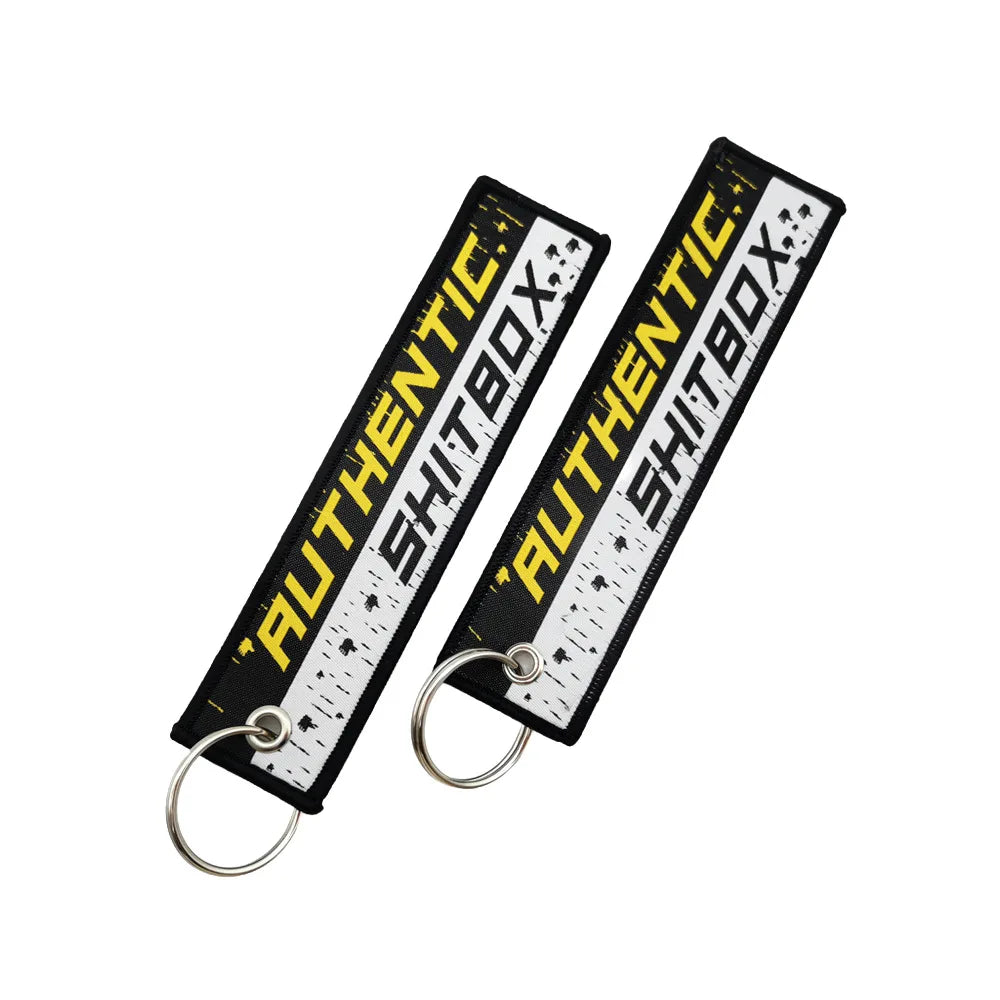 Men's Wallets Keychain Embroidered Fabric Keyring Keychain for Car Motorcycle Keys Key Organizer Holder Biker Accessories Gift