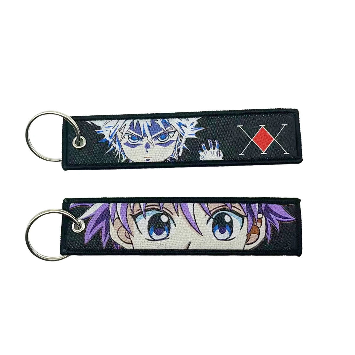 Anime Embroidery Jet Key Tag Comic Key chain Key Fobs Cartoon Keychains Accessories For Motorcycles Key ring wholesale Pendant