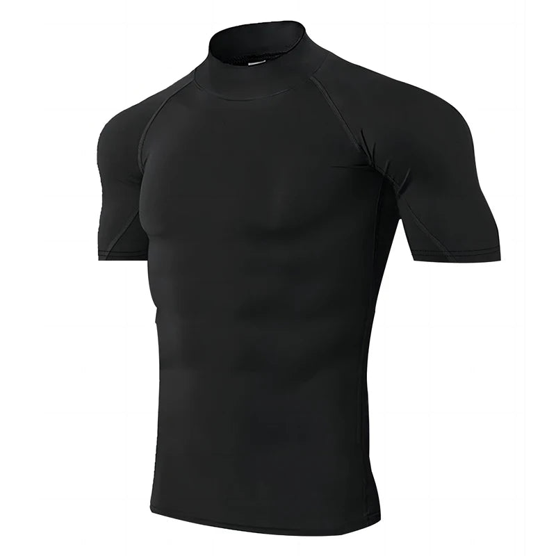 Key Kollections Men’s Compression Short Sleeve T-Shirt – Premium Slim Fit Shaping Shirt