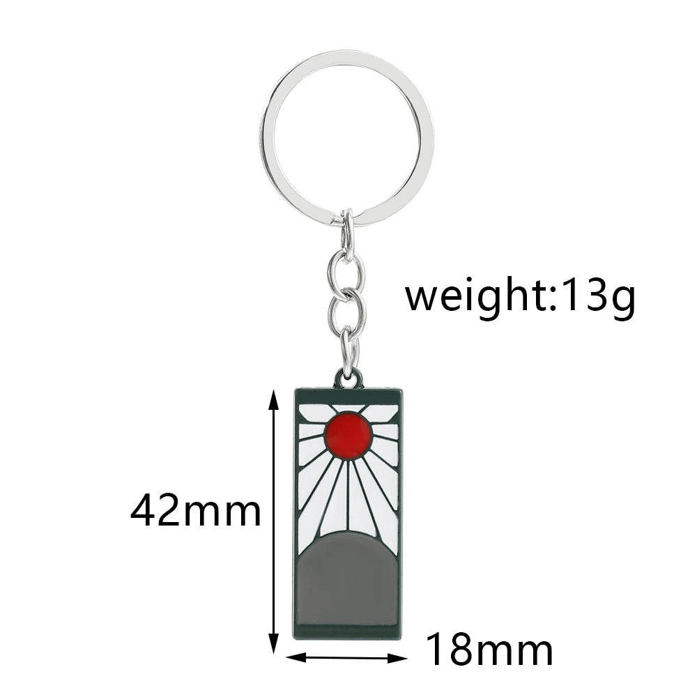 Kimetsu no Yaiba Key chain Anime Two-dimensional Peripheral Keychain Tanjiro Keychain Men Women