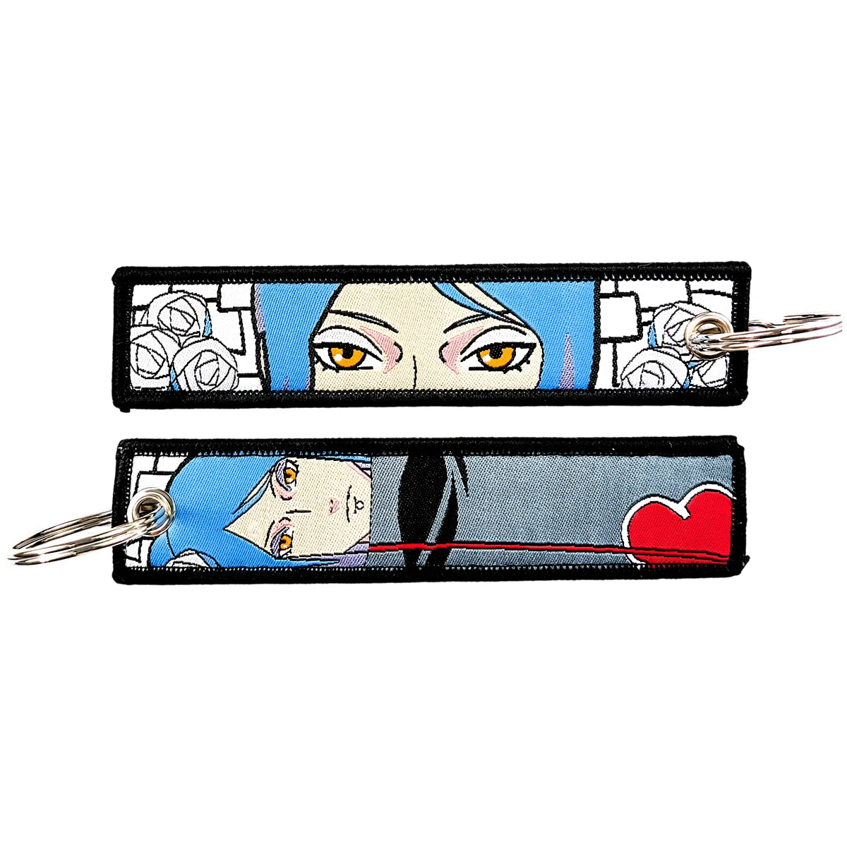 Classic Cartoon Keychain Anime Game Key Chain Accessories Keychains for Motorcycles and Cars Key Tag New Embroidery Key Fobs