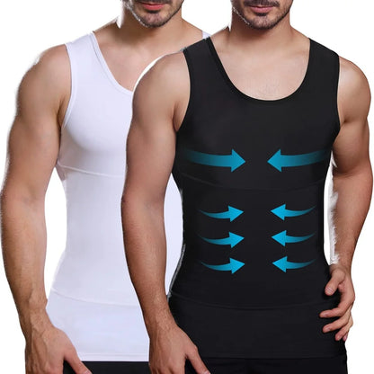 Key Kollections Men’s Compression Tank Top – Premium Slim Fit Shaping Undershirt