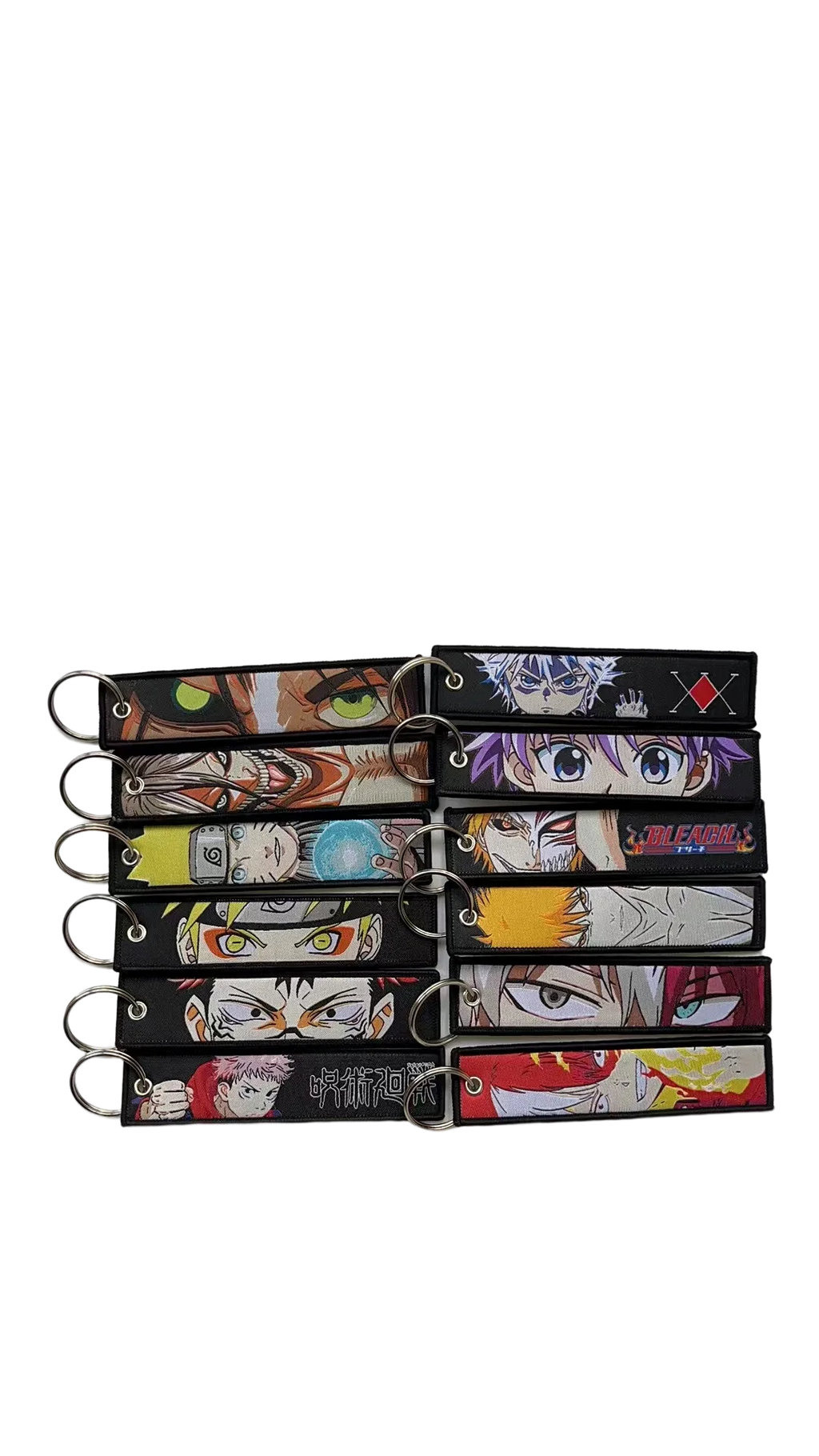 Anime Embroidery Jet Key Tag Comic Key chain Key Fobs Cartoon Keychains Accessories For Motorcycles Key ring wholesale Pendant
