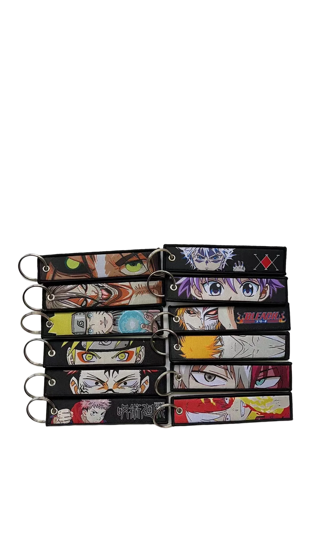 Anime Embroidery Jet Key Tag Comic Key chain Key Fobs Cartoon Keychains Accessories For Motorcycles Key ring wholesale Pendant