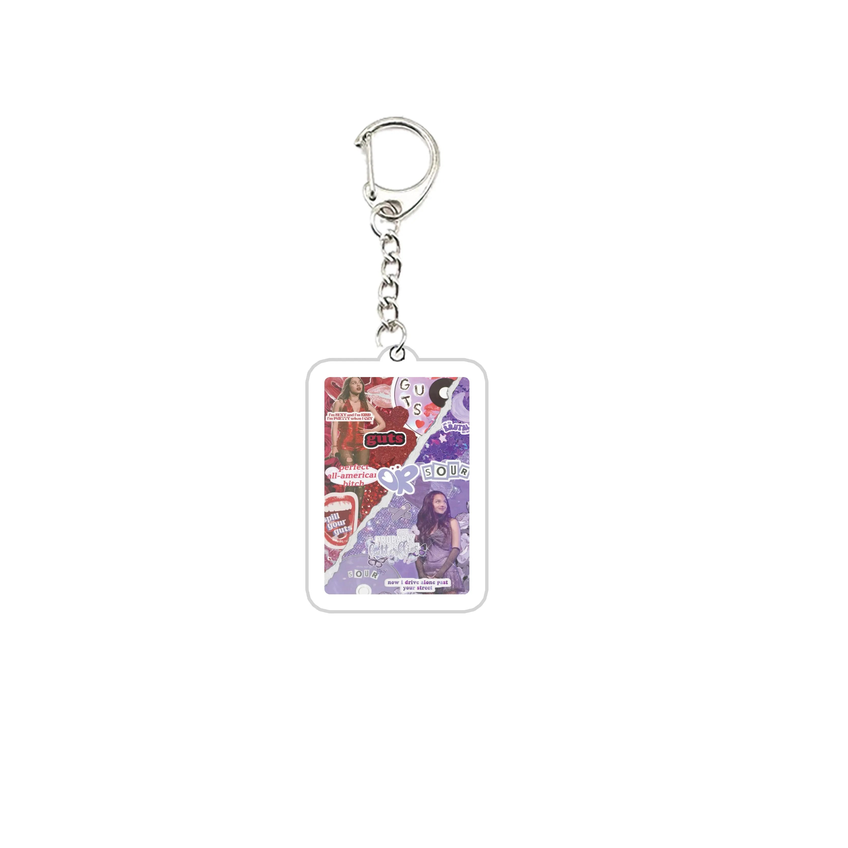 Popular Singer Key Chain Key Ring Keychain for Accessories Bag Acrylic Funny Pendant Keyring  Chains Jewelry Fans Gifts