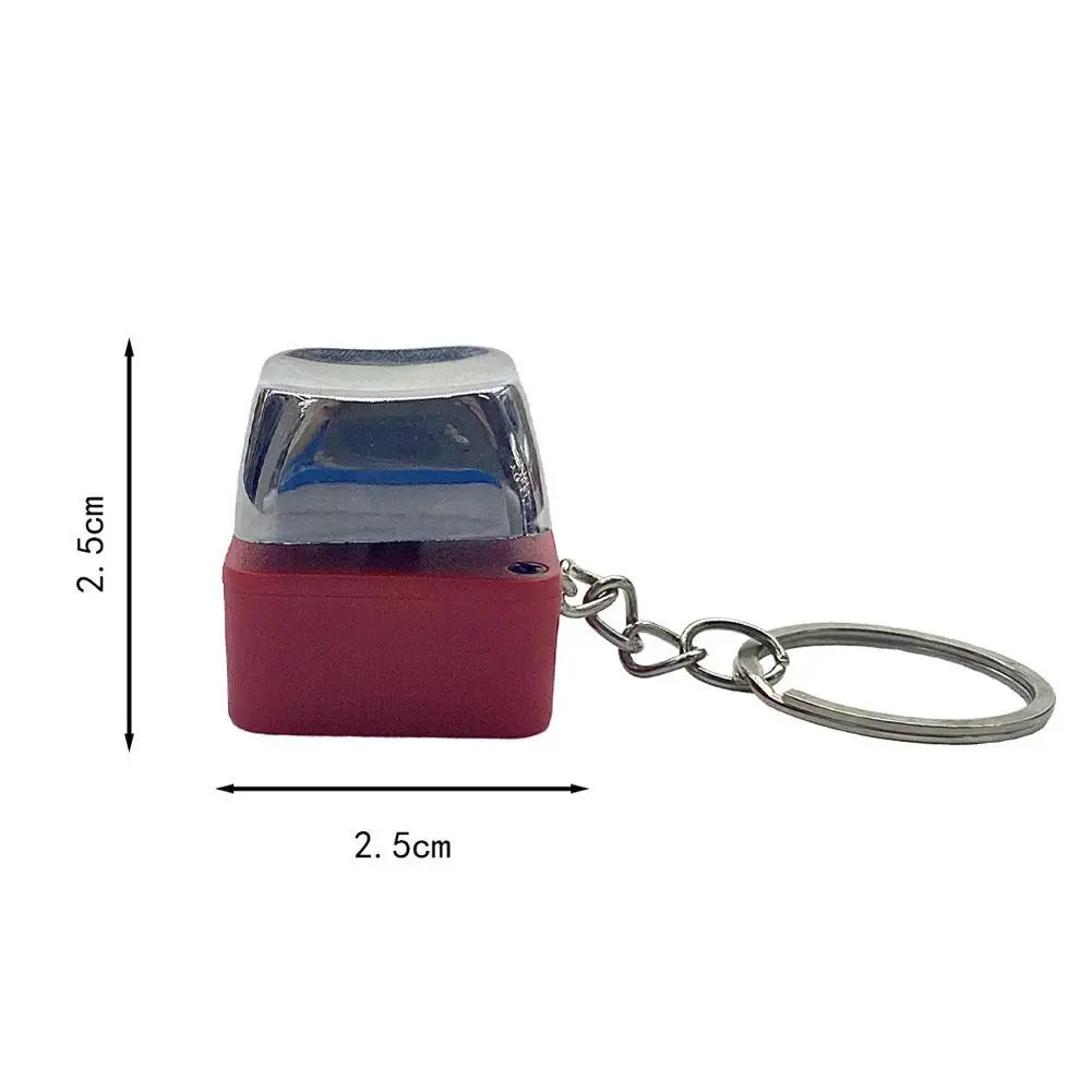 Creative Electric Keyboard Keychain Street Trick Novelty Item Keychain Novelty Prank Toys Shocking Handshake Trick Clicker Toy