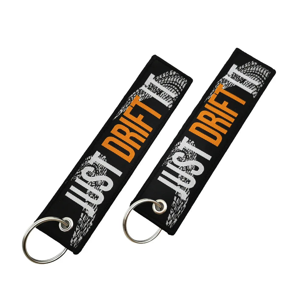 Men's Wallets Keychain Embroidered Fabric Keyring Keychain for Car Motorcycle Keys Key Organizer Holder Biker Accessories Gift