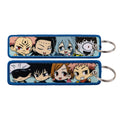 Anime Embroidery Key Fobs Manga Key Tags Keychains for Women Men Car Keyring Cosplay Accessories Chaveiro Fans Gift