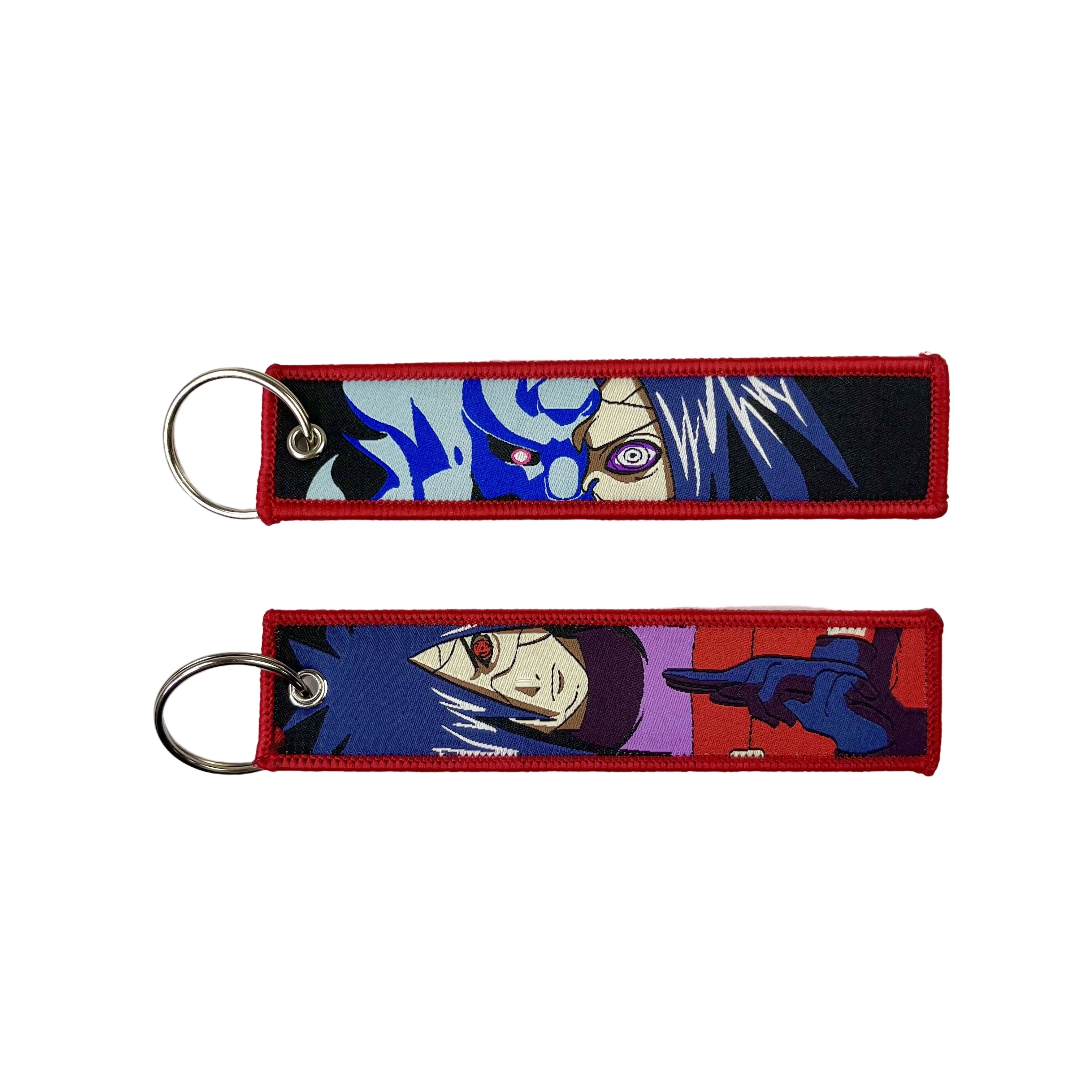 Classic Cartoon Keychain Anime Game Key Chain Accessories Keychains for Motorcycles and Cars Key Tag New Embroidery Key Fobs