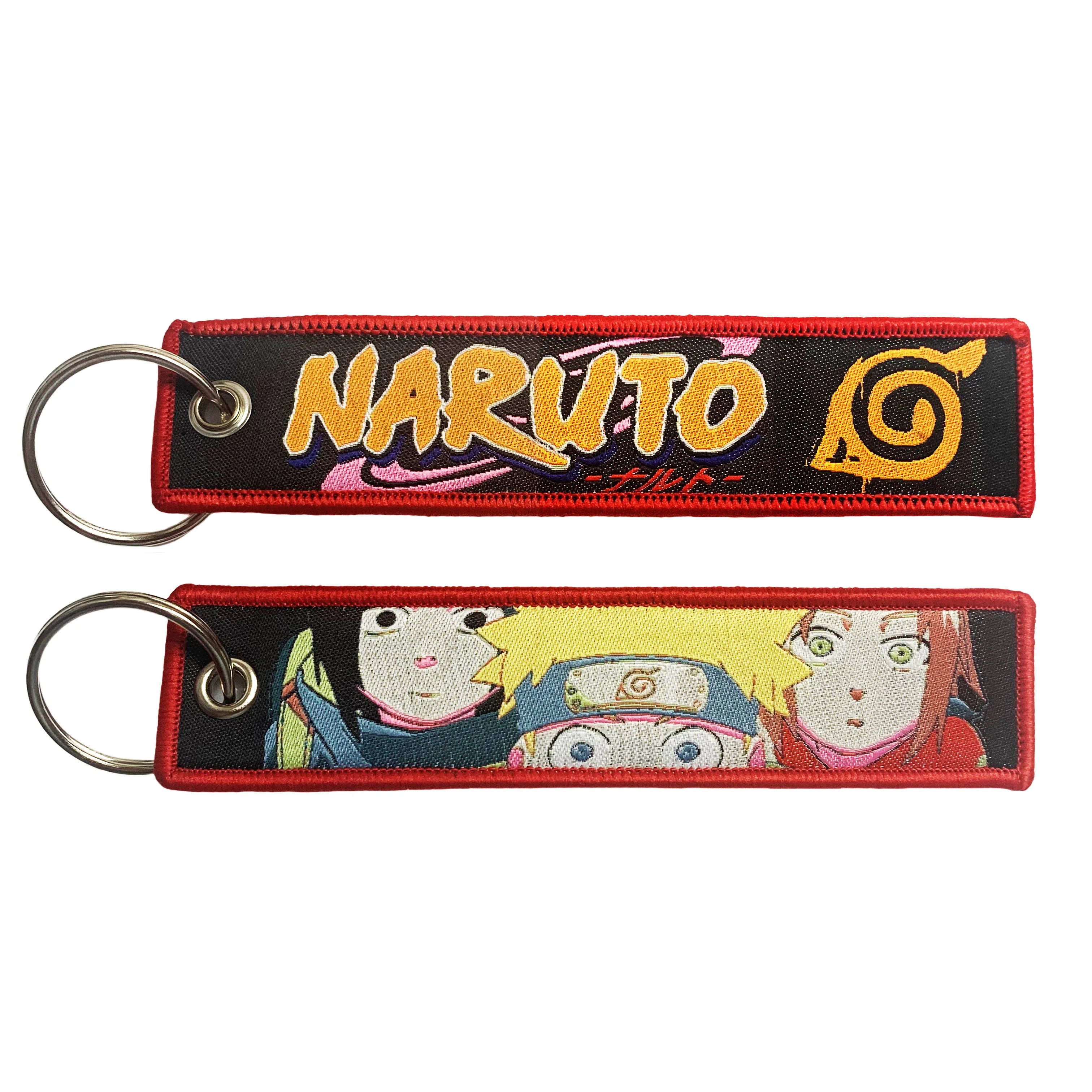 Classic Cartoon Keychain Anime Game Key Chain Accessories Keychains for Motorcycles and Cars Key Tag New Embroidery Key Fobs