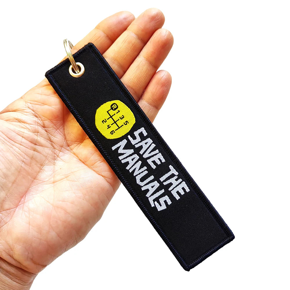 Men's Wallets Keychain Embroidered Fabric Keyring Keychain for Car Motorcycle Keys Key Organizer Holder Biker Accessories Gift